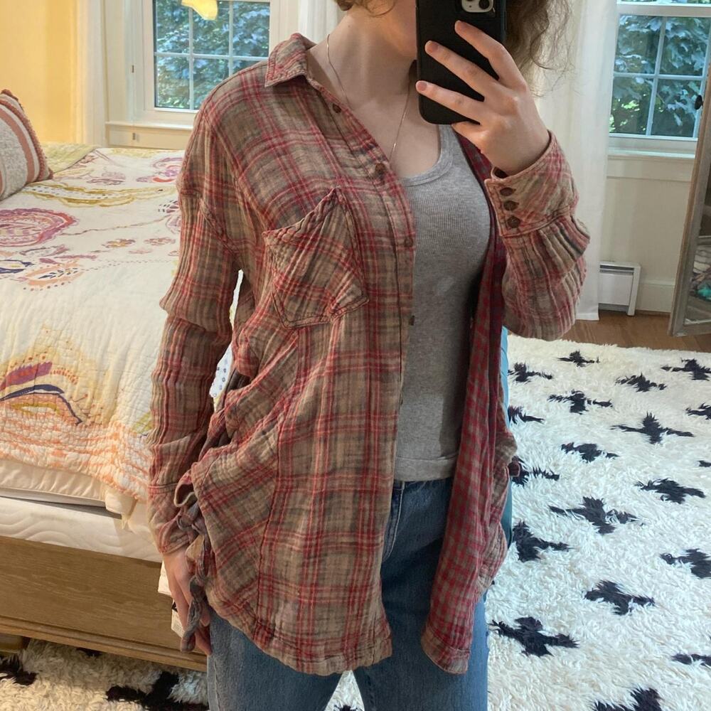 Free people red and tan